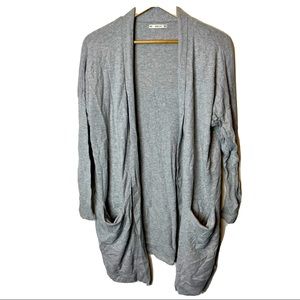 Zara Knit Super Soft & Cozy Lounge Cardigan Sweater Size Medium Gray